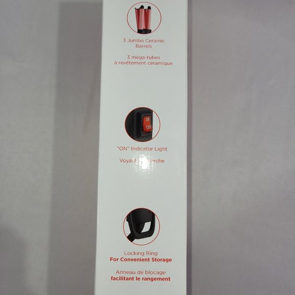 Revlon Hair Curling Iron Wave Master with 3 Jumbo Barrels Waver - Picture 2 of 2